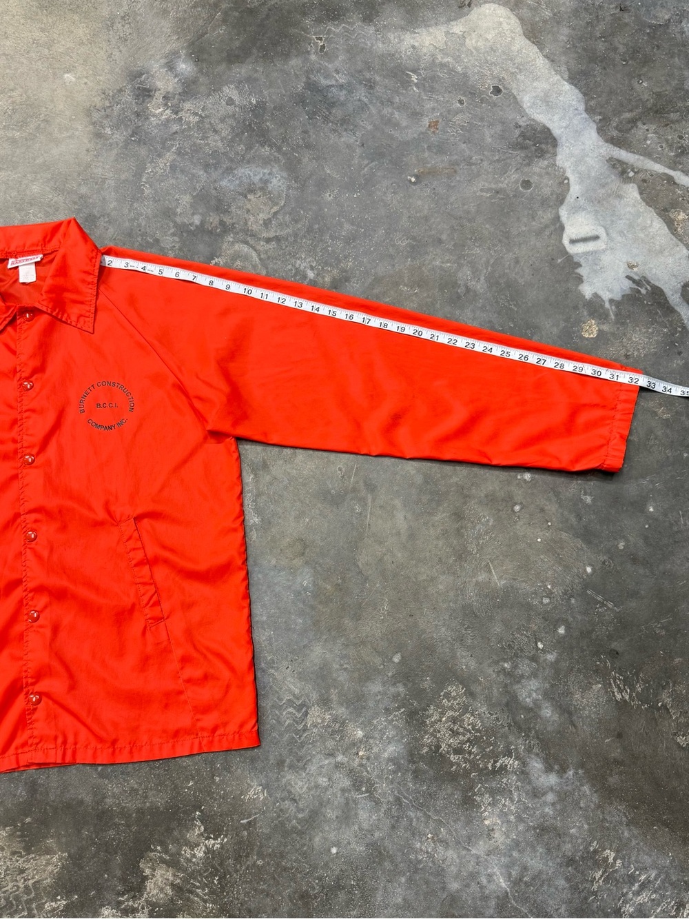Vintage Hartwell USA Orange Coach Jacket Workwear Gorpcore - Picture 7 of 8